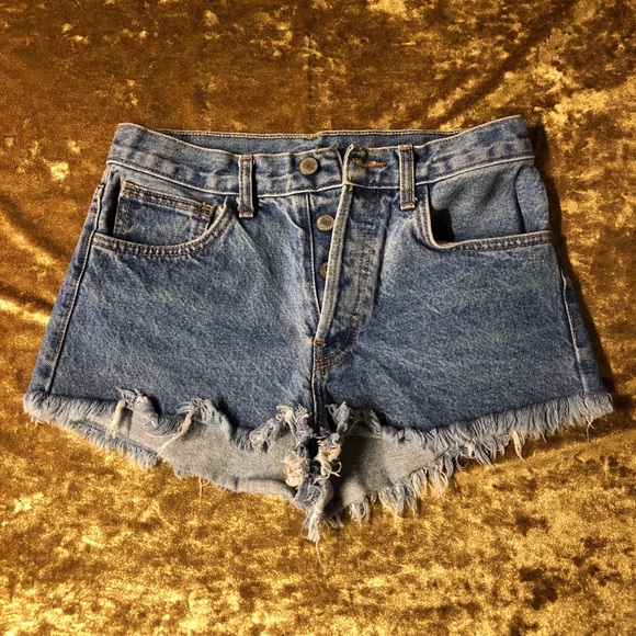 John Galt California - Denim Cutoff Shorts - Small - Picture 1 of 7